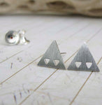 Triangles in Triangle Stud Earrings