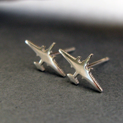 U 2 Dragon Lady Military Jet Airplane Stud Earrings