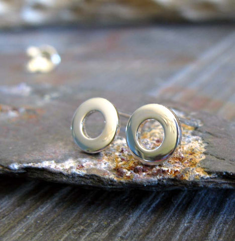 Little Washer Stud Earrings