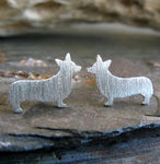 Welsh Pembroke Corgi Dog Stud Earrings