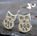 Wise Owl Sterling Silver Stud Earrings