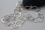 Chunky handmade sterling silver chain necklace