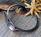 Penumbra Edgy Rustic Sterling Silver Cuff Bracelet