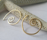 Tiny Spiral Wirework Earrings